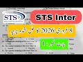 Lagu STS intermediate category paper today 8 February 2026 | part 1 | English grammar | answer keys |