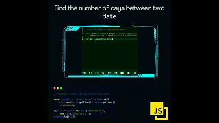 number of days between two date javascript tutorial