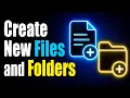 How to CREATE NEW FOLDER and FILE in VS CODE COMPLETE GUIDE
