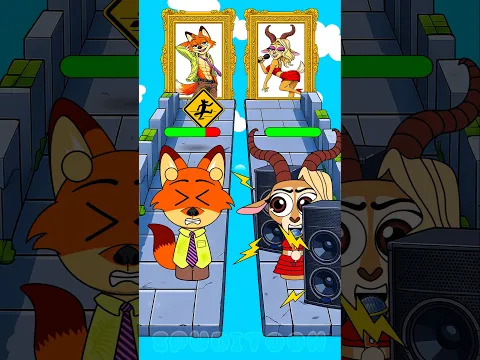 Perfect Puzzle Run Challenge - Nick Wilde vs Gazelle Sprunki Zootopia 2! 499%