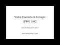 Bach - Violin Concerto in E major, 1st Mov. (piano accompaniment)