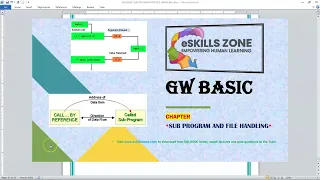 GW BASIC Lecture 25 GOSUB and RETURN Statements