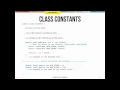 Class static variables and methods
