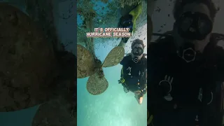 SCUBA Diving to clean our Sailboat hull #sail #boat #scuba #boatmaintenance #sailingbyefelicia