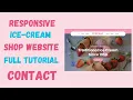 Responsive Ice-Cream Shop Website Template using HTML CSS Javascript