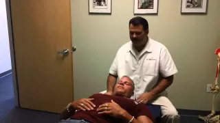 San Carlos Chiropractor adjusts Swedish Bodybuilding Champion