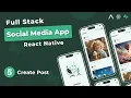 Build Full Stack Social Media App in React Native - Create Post