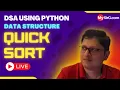 Quick Sort DSA using Python MySirG