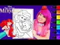 Download Lagu Coloring Ariel The Little Mermaid Coloring Page Prismacolor Paint Markers | KiMMi THE CLOWN
