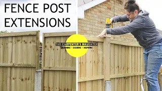 Fitting Fence Post Extensions Above Concrete Posts The Carpenter s Daughter