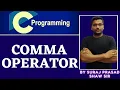 26 Comma Operator in C Programming Language How Comma operator works type of comma operator