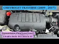 Chevrolet Traverse - HOW TO CHECK TRANSMISSION FLUID LEVEL 2009