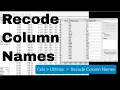 Recode Column Names