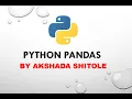 Pandas Python Part 2