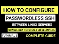 How to configure password less SSH between Linux server