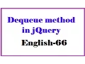 Dequeue method in jQuery In English-66-vlr training