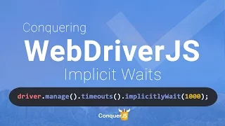 05 - Implicit Waits in Selenium Webdriver JS