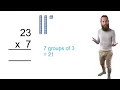 How to use vertical multiplication - multiplication algorithm