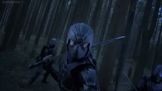 alien vs ninja opening fight scene