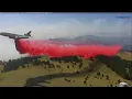 Firefighting plane buzzed our tower