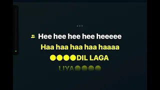 dil laga liya karaoke with male voice