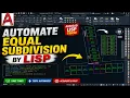 AutoCAD AutoLISP Tutorial Automatically Subdivide Land into Equal Plots