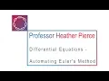 Automating Euler s Method