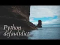 python - defaultdict