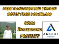 Free Handwritten Python Notes Download Now Free