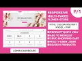Complete Responsive Flower Store Website Design With Admin Dashboard - HTML CSS JavaScript PHP MySQL