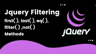 jquery filtering - first last eq filter not