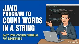 Java Program to Count Words in a String Easy Java Coding Tutorial for Beginners