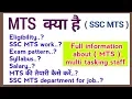 what is MTS in Hindi govt job after 10th MTS job details