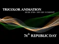 HTML CSS JS ANIMATIONS INDIAN FLAG ANIMATION USING HTML CSS AND JS WEBTECH ANIMATION INDIA FLAG