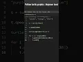 Python Turtle Graphic basic pattern under 15 lines of code beginner level