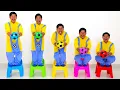 Five Little Children Standing on the Chair Kids Song with Balls