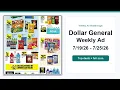 Dollar General Weekly Ad 26 - 26 Best Deals