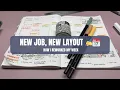 Week 43 Planner Pivot New Job Daily Pages Messy Desk Washi A5 Plans by Just Scribble