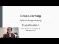 PyTorch Programming - Classification Example