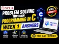 NPTEL Solving through Programming in C Week 1 Assignment Answers 2026 July October