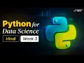 Python for Data Science in Hindi Week 3 OOP Inheritence Polymorphism Constructors