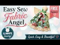 Easy Fabric Angel FREE Pattern Sew with Charm Squares