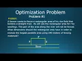 Optimization Problem Calculus
