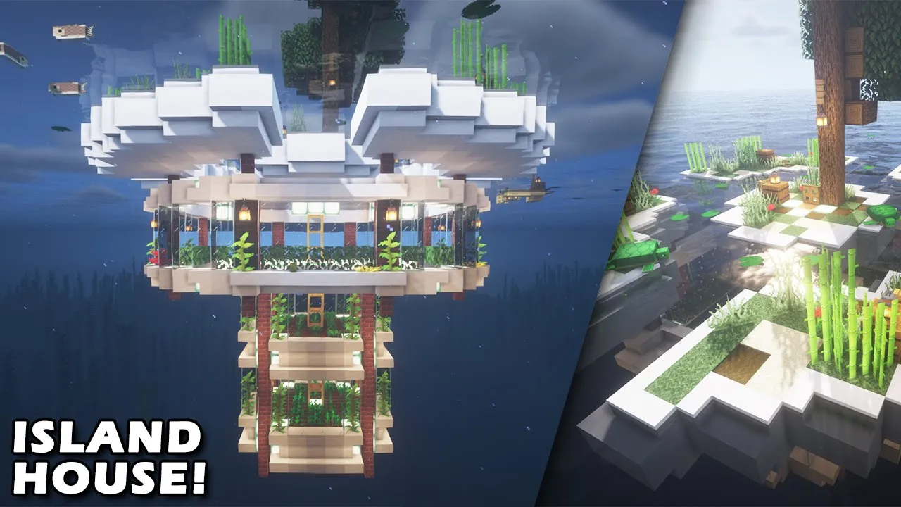 MINECRAFT: How to Build a UNDERWATER HOUSE Tutorial (EASY)