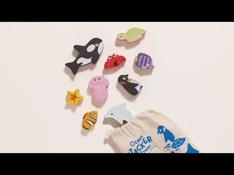 Ocean Life Stacking Animals & Bag