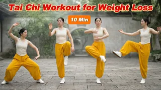 10 Minute Gentle Tai Chi Workout for Weight Loss, Release Tension, Improve Mobility & Restore Energy