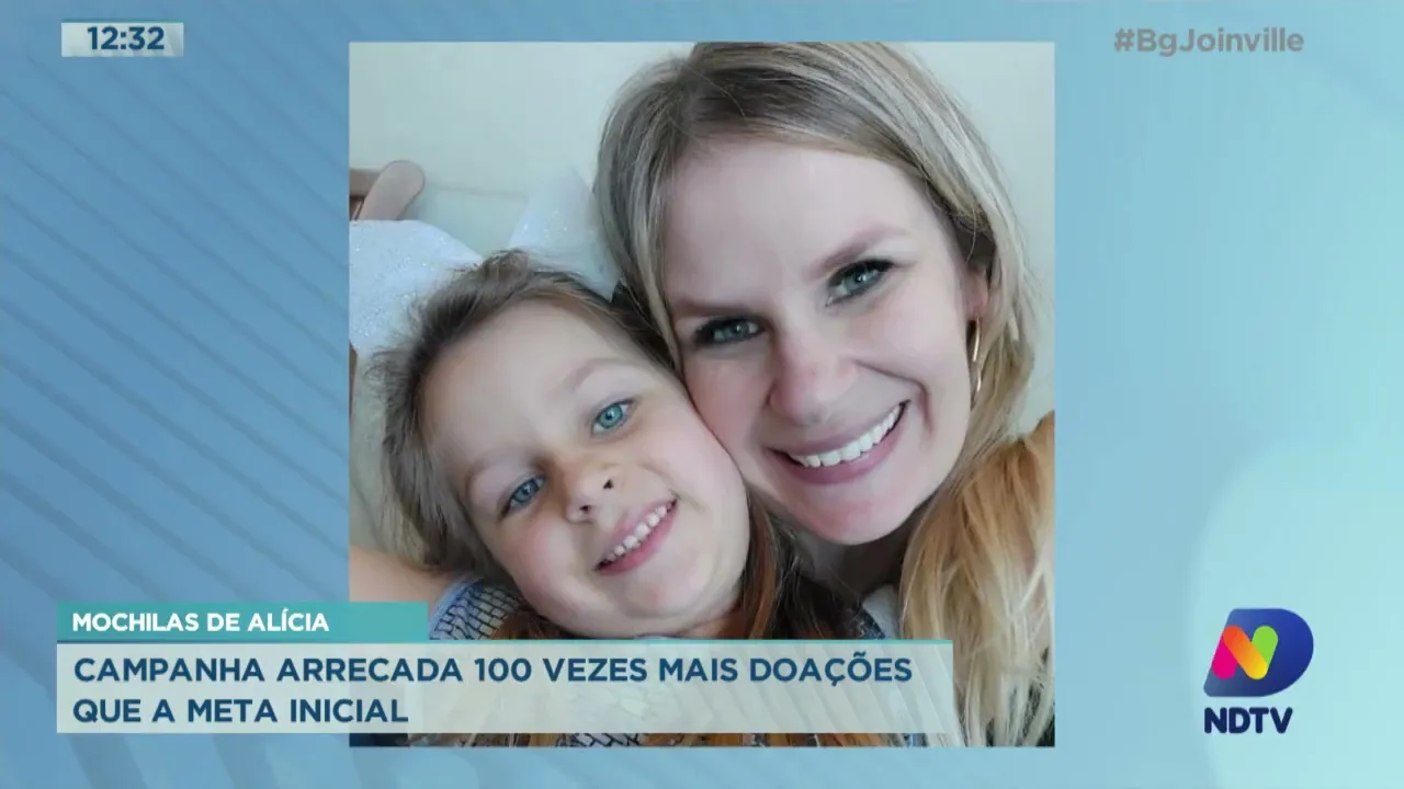 Mochilas de Alícia: Campanha arrecada 100 vezes mais doações que a meta inicial