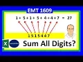 Excel Formula to Sum All Digits Old School Dynamic Array Formula Excel Magic Trick 1609