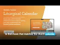 Web Tutorial Liturgical Calendar
