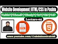 Lecture-05-B Tables Tags HTML Tags and CSS Tags